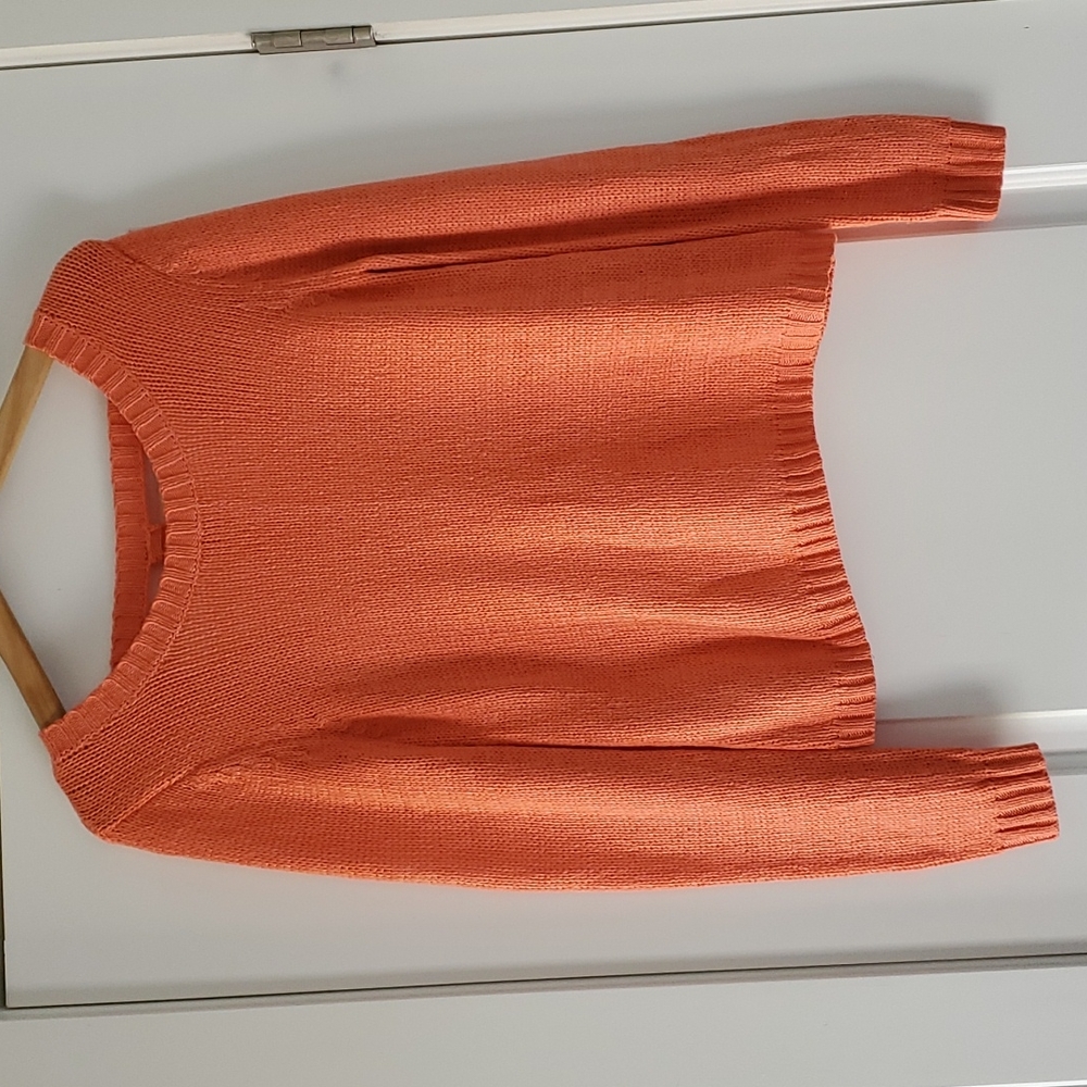 Dark coral orange sweater!